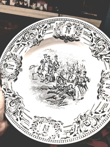 Boch freres black plate - boch,